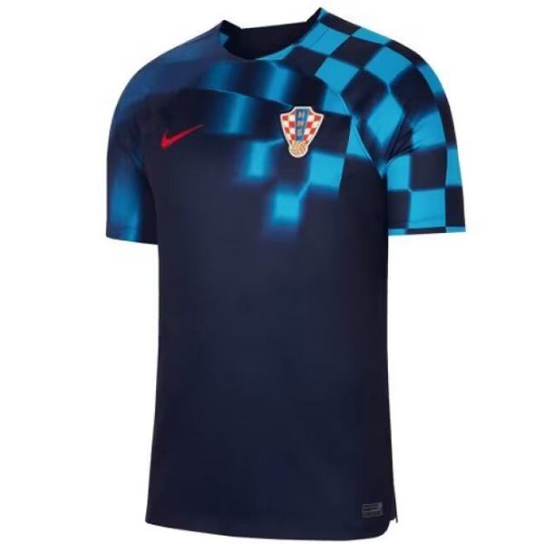 Croatia maglia da calcio da trasferta Maglia da calcio da uomo secondo abbigliamento sportivo maglia sportiva Coppa del mondo 2022